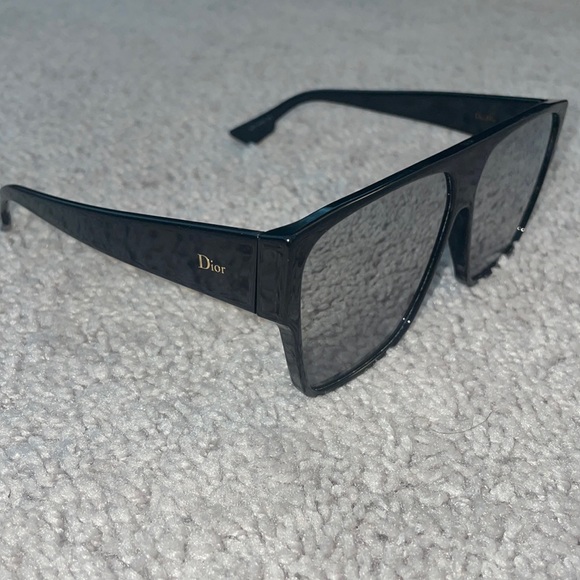 DIOR Hit Black Mirrored square sunglasses
